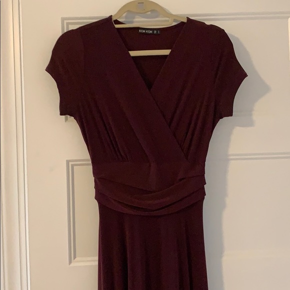Burgundy Maxi Dress - Picture 2 of 4